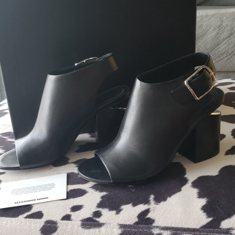 Alexander Wang slingback open booties